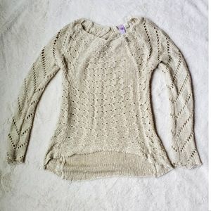 Francesca's Tan/Yellow Sweater